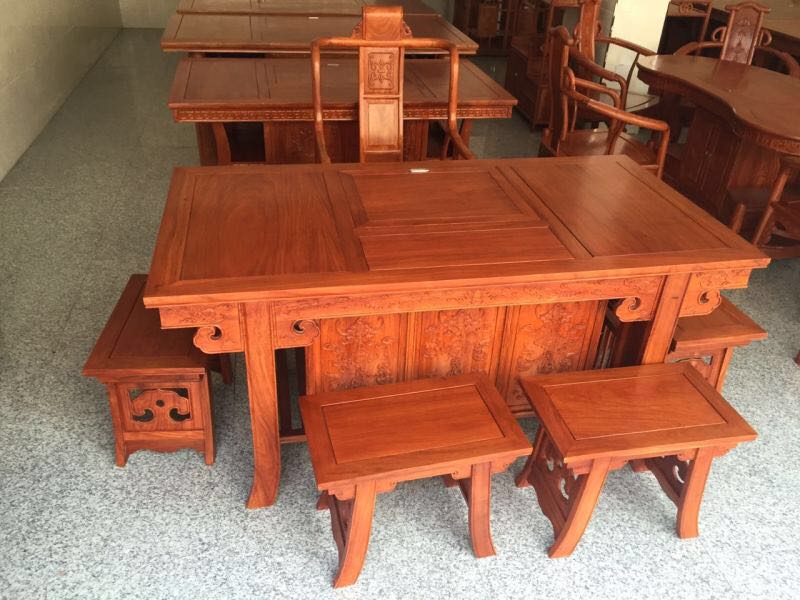 中山红木茶台图片大全